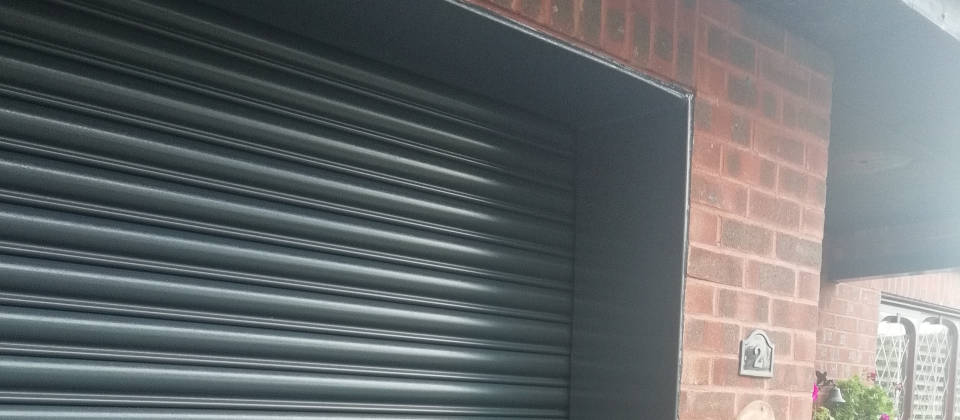 Image of Bison Steel Roller Garage Door Surround in Anthracite